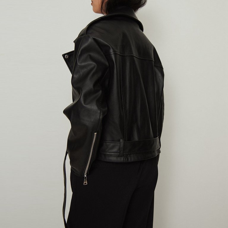 Women's Solid Color Autumn/Winter Leather Jacket Punk Short