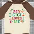 thumbnail image 4 of Inktastic My Gigi Loves Me Girls Apparel Girls Long Sleeve Baby Bodysuit, 4 of 5
