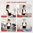 thumbnail image 5 of Behome Posture Corrector, Back Brace Posture Corrector for Women and Men, Back Support Brace for Neck Shoulder & Upper and Lower Back Pain Relief, Black (Large), 5 of 8