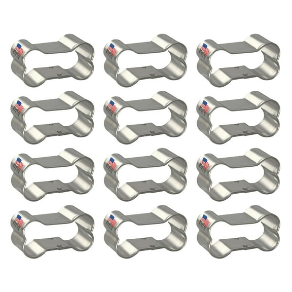 Mini Dog Bone Dozen Cookie Cutters 2 inches/each A4042-W12 - The Cookie Cutter Shop - Tin Plate Steel