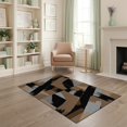 thumbnail image 2 of ODIKA Throw Tan Grey Geometric Scattered Contemporary Covering Beige Non-Slip Chair-Friendly for Home Office, Gaming Room, Under Desk, 2 of 7