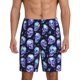 thumbnail image 1 of Balery crystal Skull Pantalones cortos de pijama de punto de algodón para hombre con cinturilla y bolsillos-XX-Large, 1 of 6