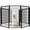 8 Panels-45 inch, variant on Dog Playpen Portable Outdoor Fence For Large/medium/small Dogs Fences The Yard With Doors Foldable Metal (32 Inch 08 Panels)