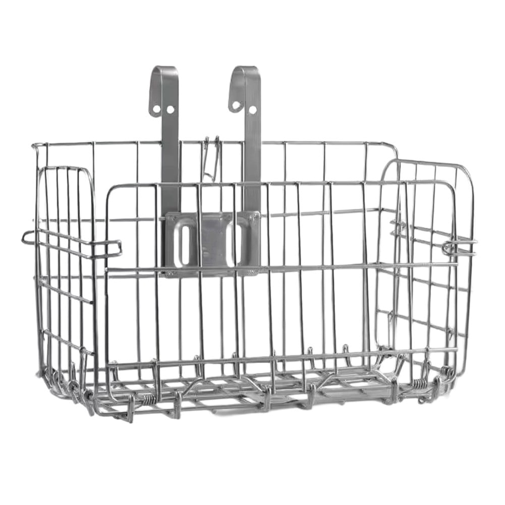 Folding Bike Basket With Hook Front Basket Rear Basket For Mountain Bike