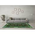 thumbnail image 3 of Ahgly Company Indoor Rectangle Oriental Turquoise Blue Traditional Area Rugs, 2' x 5', 3 of 4