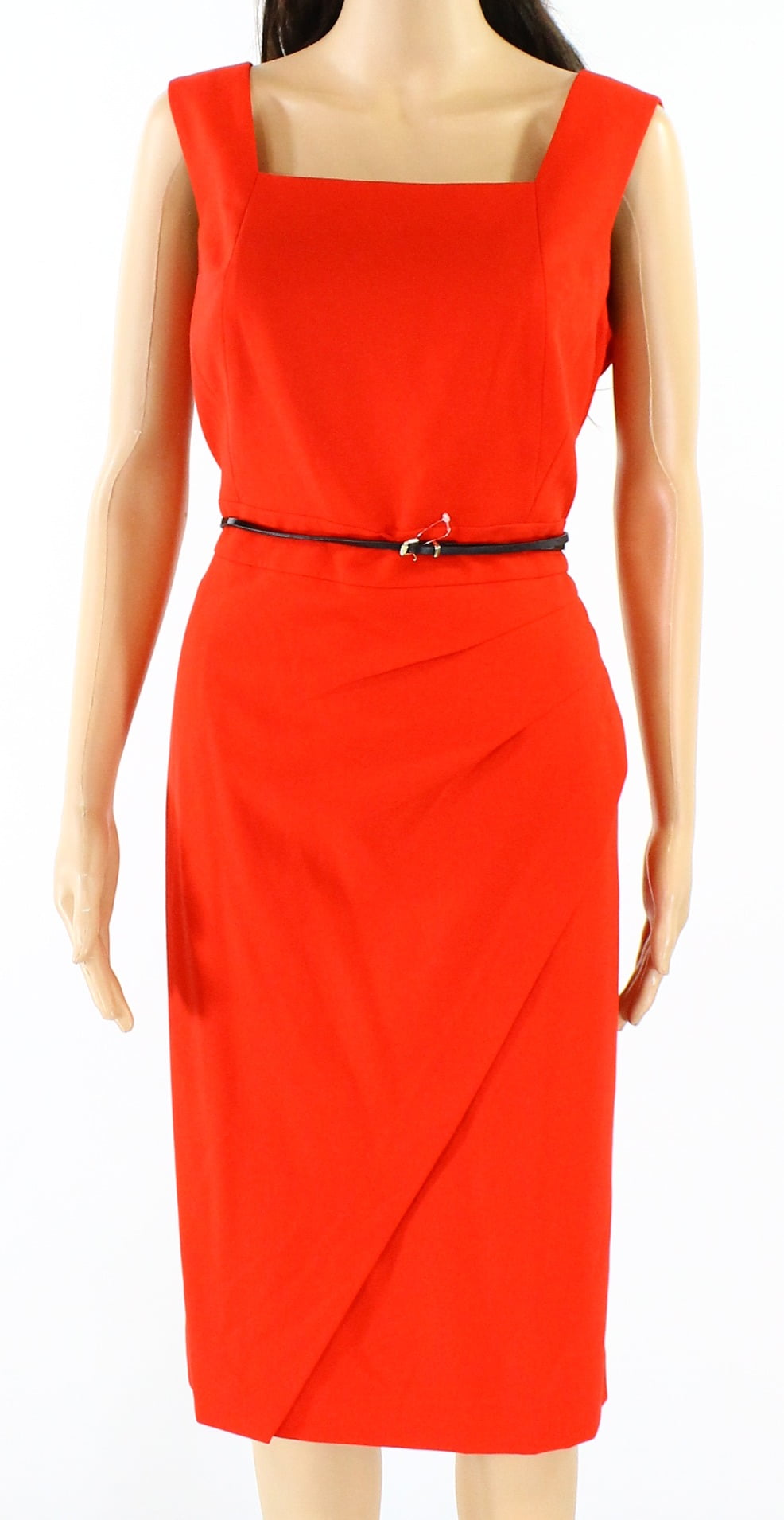 calvin klein ruched gown
