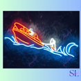 thumbnail image 3 of Shinelab WaterSkiing Neon Sign, WaterSkiing Led Sign, WaterSkiing Sport Club Wall Art Decor 2775, 3 of 5