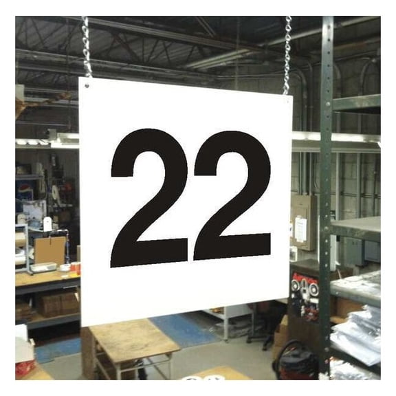 Stranco Hanging Aisle Sign,Legend 22 HPS-FS1212-22
