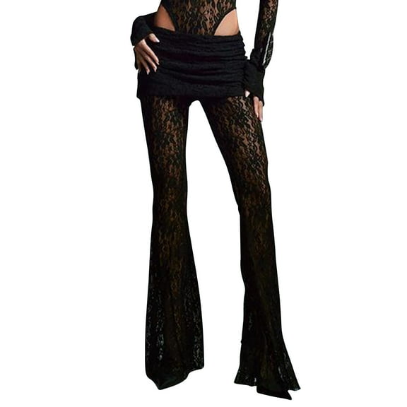 Bogo Yoga Pants Women Flare Leggings With Pockets Cotton Women Casual Pants Straight Leg Wide Leg Sweatpants Women With Side Pockets Pants For Women Jeans Baggy