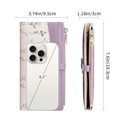 thumbnail image 4 of GAEKEAO Womens Wallet Slim Thin RFID Blocking Bifold Floral Vegan Leather Card Holder Large Capacity Wallet with Zipper Pocket, 4 of 7
