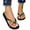 Black, variant on Women's Rhinestone Bow Flip Flops, Flat Open Toe Thong Sandals Casual Summer Beach Slippers
