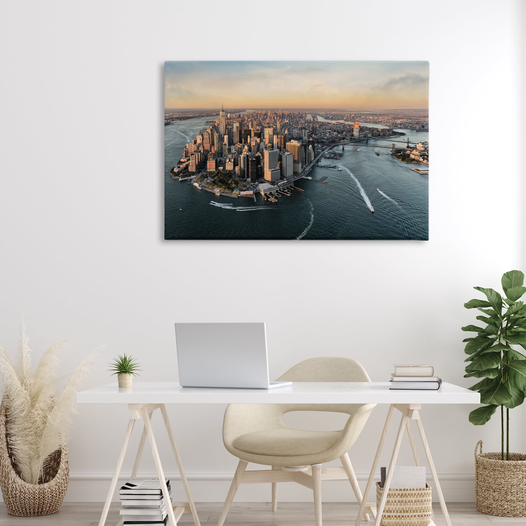 Stupell Industries Manhattan From Above Canvas Wall Art, design by Scott Stulberg