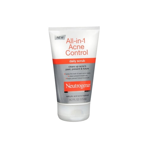 Neutrogena All-In-1 Acne Control Daily Scrub - 4.2 Oz, 2 Pack