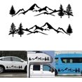 thumbnail image 1 of 2pcs Car Automatic Decal Sticker Car Side Door Sticker Car Sticker Mountain Decal Tree Forest Vinyl Graphic Kit For Camper Rv Trailer, 1 of 3