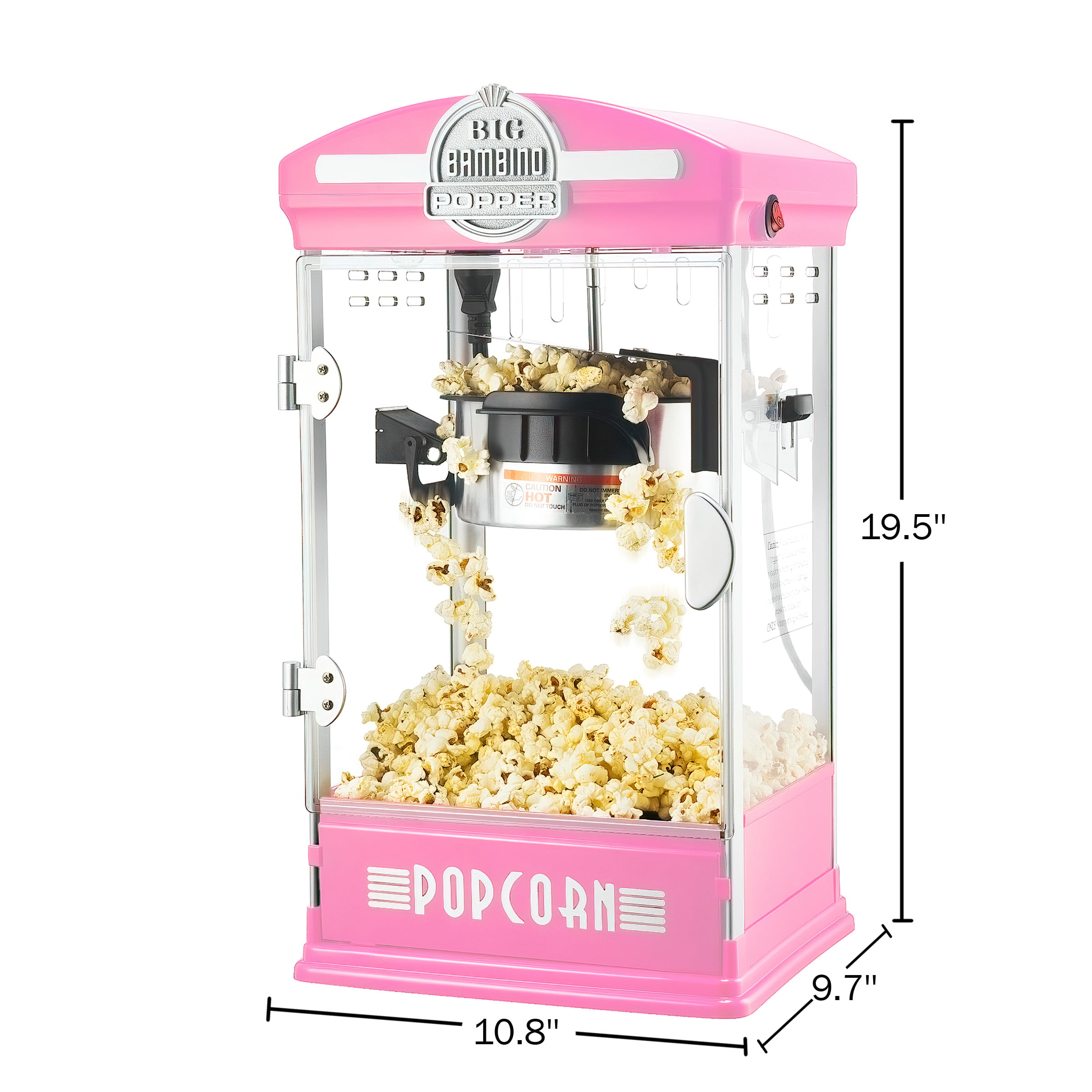 Great Northern Popcorn Pop Pup 2.5oz Countertop Popcorn Machine, Pink