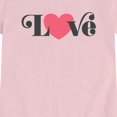 thumbnail image 2 of Instant Message - Retro Love Heart Toddler Short Sleeve Graphic T-Shirt, 2 of 5