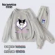 thumbnail image 1 of Sanrios My Melody Kuromi-Conjunto de ropa deportiva para niña, jersey de cuello redondo con estampado de corazón de amor, pantalones informales, Kawaii, cálido, regalo, 1 of 5