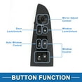 thumbnail image 3 of Interruptor de ventana eléctrica delantero izquierdo Unique Bargains para Hyundai Elantra 2007-2010 No.935702H1109P, 3 of 7