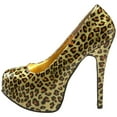 thumbnail image 2 of TEEZE-37, Cheetah Glitter Pat With Concealed  PF, 2 of 5