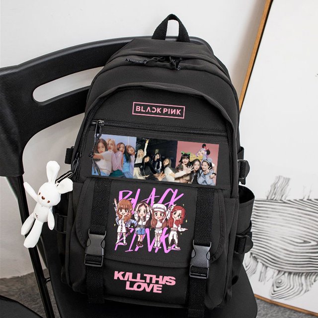 SY1 BLACKPINK Mochila Niños Estudiante De Gran Capacidad Impermeable Transpirable Personalidad De Moda Multiusos Mujer Bolsos Y