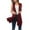 Wine, variant on BOOMILK Lightweight Long Cardigans for Women Sleeveless Draped Open Front Solid Color Vest