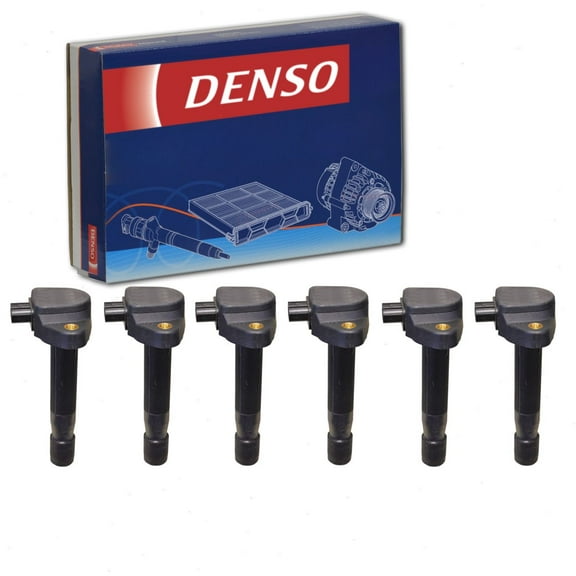 6 pc DENSO Direct Ignition Coils compatible with Honda Accord Crosstour 3.5L V6 2010-2011