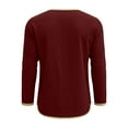 thumbnail image 5 of Mifsaly Long Sleeve Henley Shirts for Men Linen Shirt Button Closure Lightweight Summer Tops Comfortable Regular Fit Work Blouse XL, 5 of 6