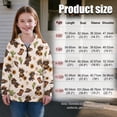 thumbnail image 7 of Uorisanigo Girls Half Zip Sweatshirt Kids Long Sleeve Lapel Zipper Sweatshirt Soft and Comfortable Cactus Cowboy Dachshund Pullover Top Jackets Athletic Outerwear Fall Trendy, Size 13-14, 7 of 7