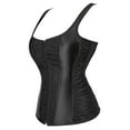 thumbnail image 2 of Women's Corset Tops Overbust Bustier Corset Top For Women Zipper Corset Vest For Women Renaissance Corset Plus Size Black 7XL, 2 of 5
