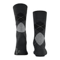 thumbnail image 3 of Calcetines de hombre Burlington - King, algodón, diseño de rombos, emblema del logotipo Antracita/Gris 40-46, 3 of 4