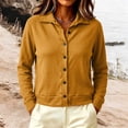 thumbnail image 2 of Perfectbot Women's Collared Button-Down Cardigan Long Sleeve Knit Jacket Top with Ribbed Trim, 2 of 4