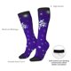 thumbnail image 4 of Balery Dark Purple Snowflakes Calcetines novedosos Calcetines deportivos Calcetines hasta la rodilla Calcetines de algodón Calcetines originales y geniales, 4 of 6