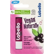 Labello Vegan Naturally Acai Berry Tinted Lip Balm 24H Hydration 1 x 4.8g Tube