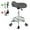 Gray, variant on OUTMASTER saddle stool with wheels-Height Adjustable Ergonomic Rolling Stool for Salon,Dental/Blcak