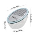 thumbnail image 3 of HomeDM Grinder Grater for kitchen - Cheese Grater Citrus Lemon Zester with Food Storage Container - Stainless Steel Grater for Hard Parmesan Ginger Vegetables Chocolate, 3 of 6