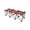 Red, variant on Sweat Pro Bench - 3 Seat Folding Sports Team Bench - Blue