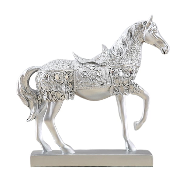 Figuras de resina Figura de caballo Decoración Figura de caballo chino Adornos de caballo estilo B