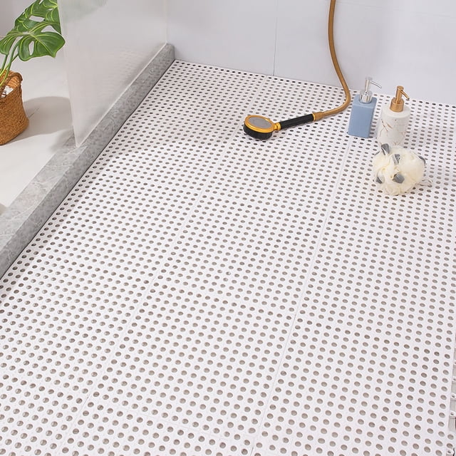 Anti de 10 piezas de sucio tazas de piso de pláshico antideslizan mosaico mosaico para baño de cocina