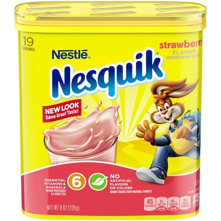 NESQUIK Strawberry Powder 8 oz. Tub