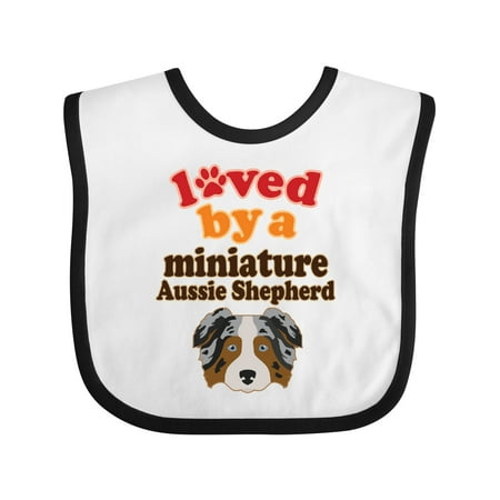 

Inktastic Miniature Australian Shepherd Mini Aussie Gift Baby Boy or Baby Girl Bib