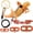 Orange, variant on Escape Proof Lizard Leash, Soft Reptile Leash Adjustable Chest Straps for Bearded Dragon, Small Reptile Walking Rope for Leopard Gecko Orange Blue Pink Black