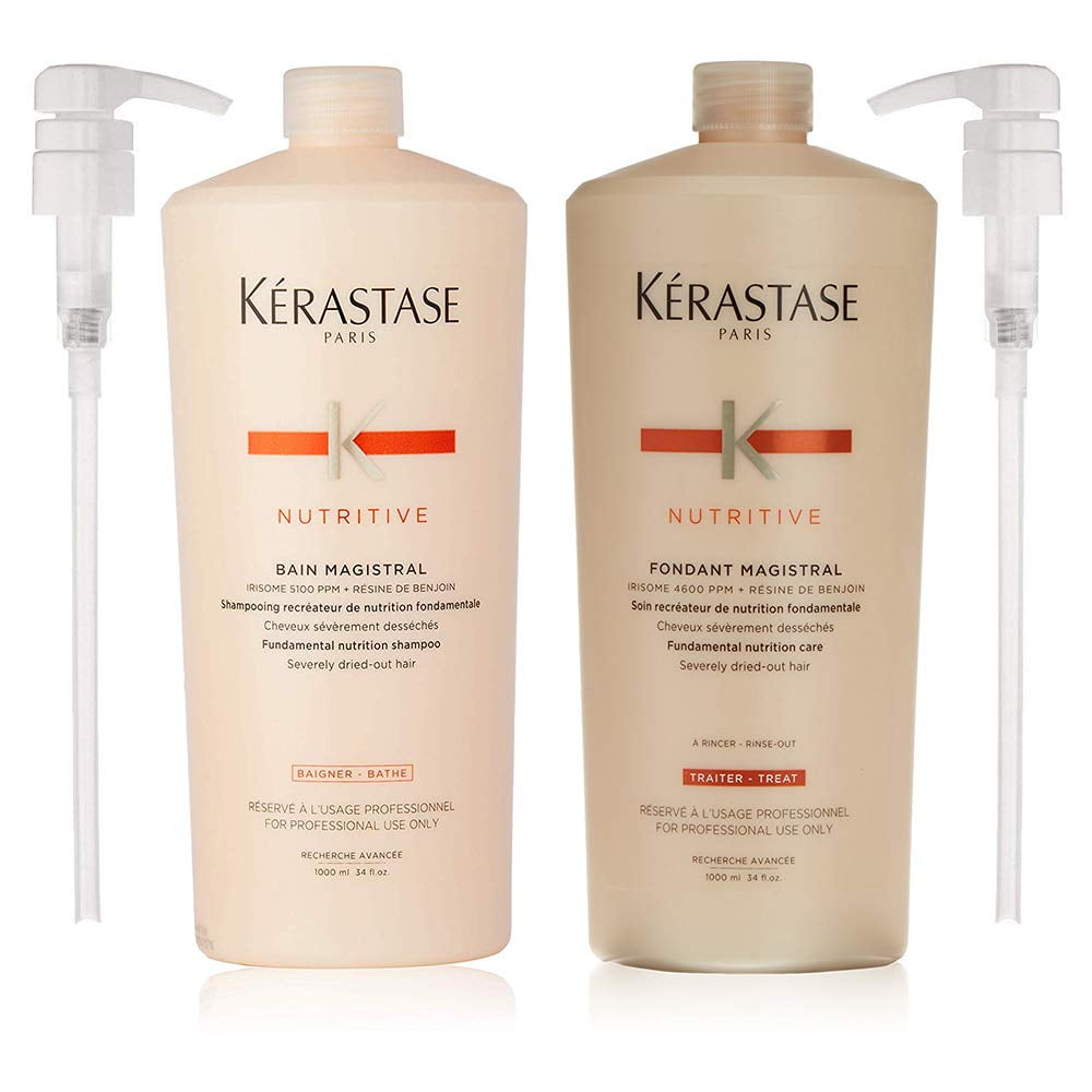 Kerastase Kerastase Bain Magistral Shampoo & Fondant Magistral Conditioner 34 oz + Pumps
