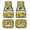 Green Bay, variant on 4-Piece Football Tem Car Floor Mats Front and Rear Rubber Backing Carpet Universal Fit Car Decor Accessories Fit for SUV Vans Trucks