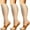 Beige, variant on Mishitina Compression Socks for Men & Women Circulation 3 Pairs 15-20mmHg - Best for Running Athletic Cycling