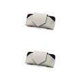 thumbnail image 4 of Speravity Coche Sun Shadow Gafas Clip Cuero Auto Gafas de sol Anteojos Estuche Automotriz Interior Tarjeta Montura Titular Gris Gris 2piezas Speravity CBP294976, 4 of 5