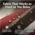 thumbnail image 3 of Sunnydaze 2-Person Quilted Polyester Spreader Bar Hammock, 450 lb - Awning Stripe, 3 of 10