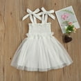thumbnail image 2 of Odeerbi Girls Dresses Baby Girl Clothes Toddler Solid Color Sling Princess Wind Gauze Dress, 2 of 5