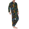 thumbnail image 2 of Balery Off-Road Vehicle Pijama para Hombre de Dos Piezas con Manga Larga, Conjunto de Dormir y Descanso Suave con Bolsillos-Large, 2 of 7