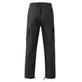 thumbnail image 5 of HKYNLAG Cargo Pants for Men Work Pants for Men Solid Casual Multiple Pockets Outdoor Straight Type Fitness Pants Cargo Pants Trousers Black L, 5 of 6