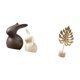 thumbnail image 5 of Escultura De Hoja De Conejo De Cerámica, Figura De Porcelana, Adorno Abstracto Creativo Nórdico, Mesa De Gabinete De Jardín De Pascua, Decoración Del Hogar, 5 of 8